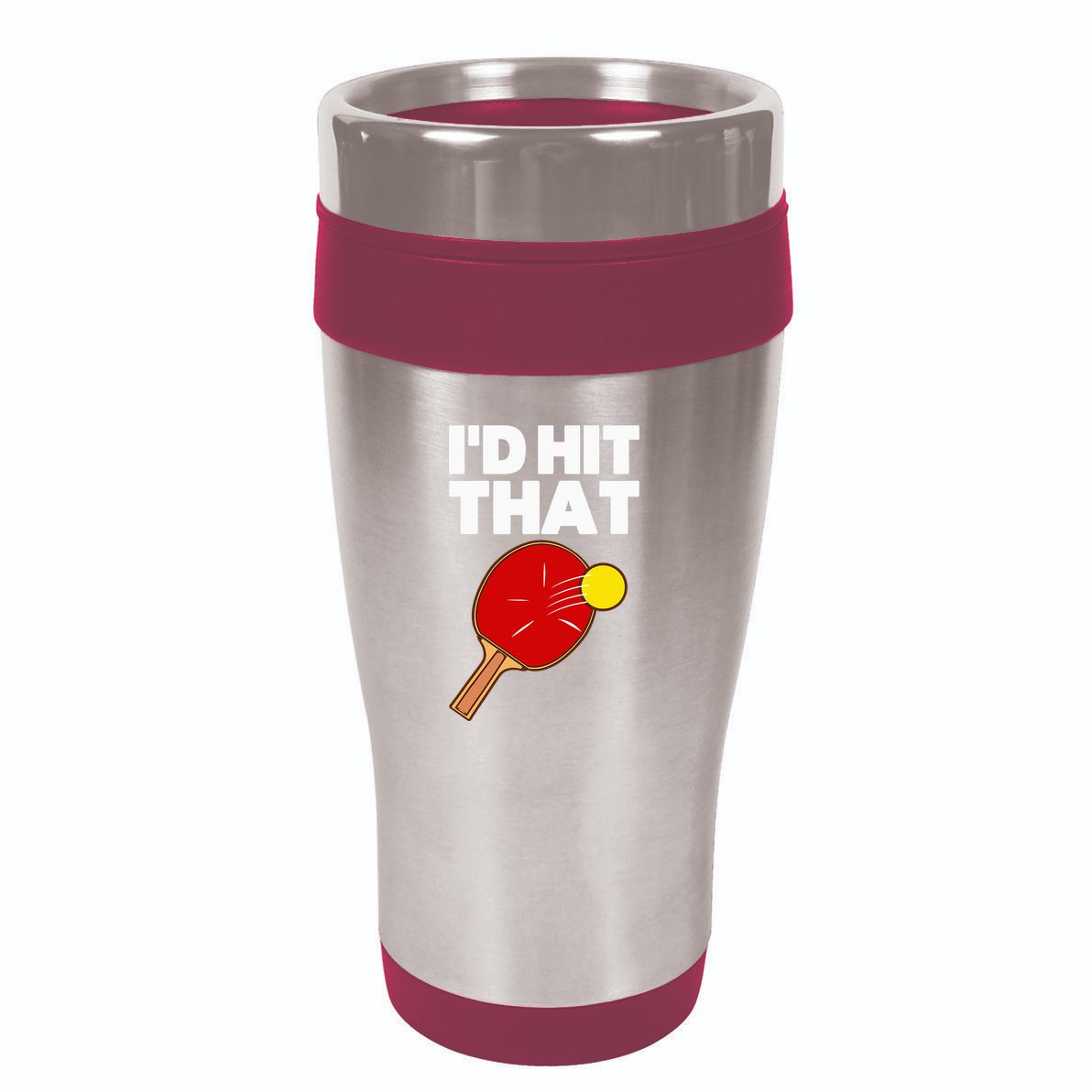 Cool Table Tennis Design Game Ping Pong Lovers 16oz Travel Tumbler