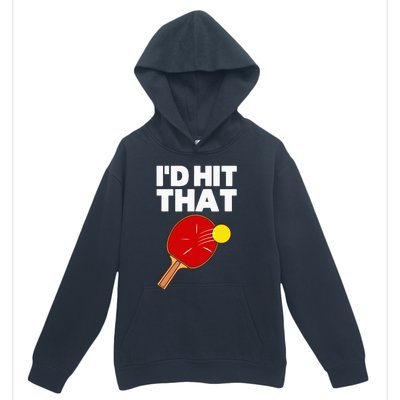 Cool Table Tennis Design Game Ping Pong Lovers Urban Pullover Hoodie