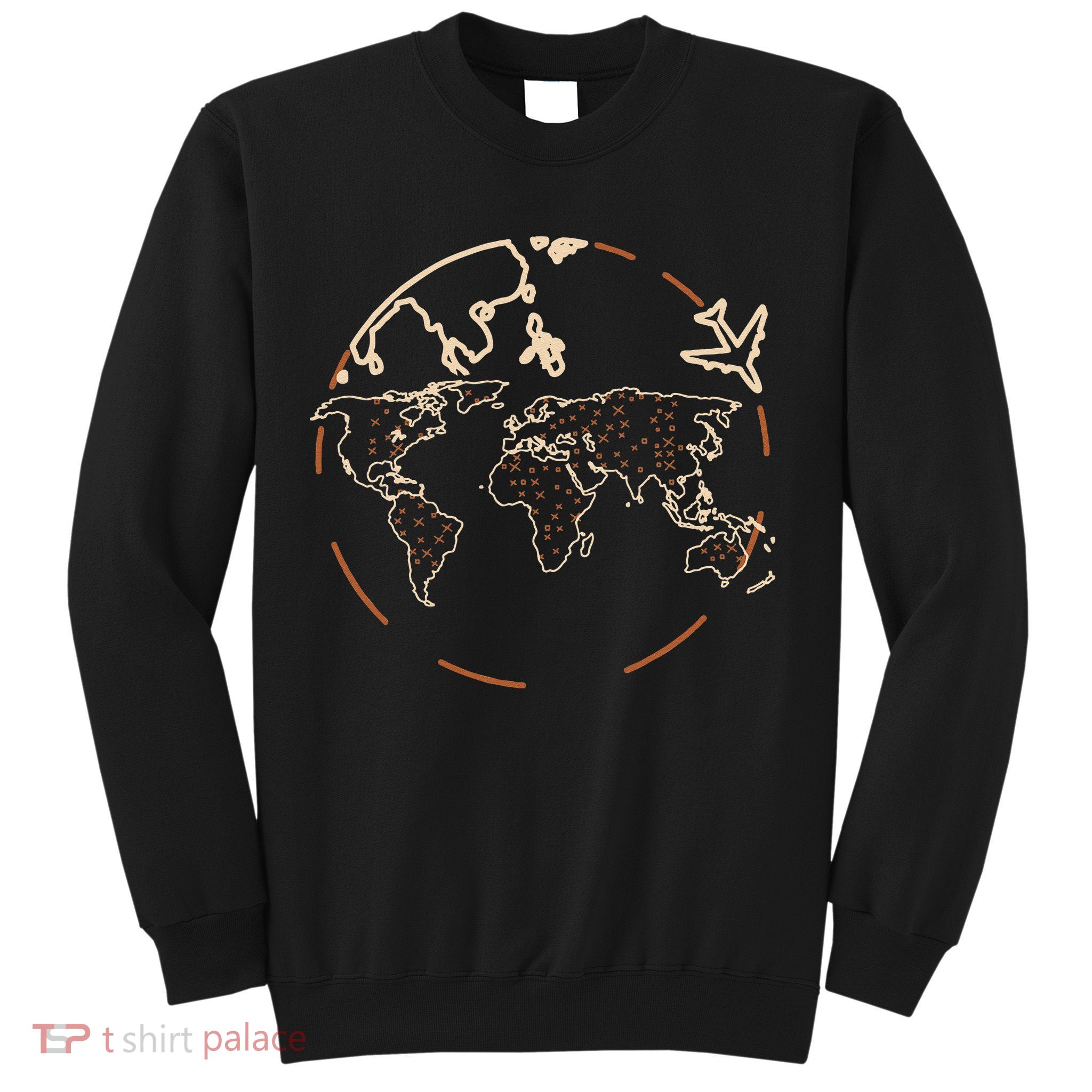 Countries Traveler Traveling World Map Sweatshirt