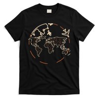 Countries Traveler Traveling World Map T-Shirt