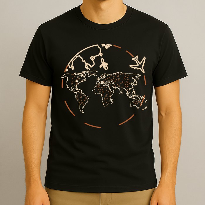 Countries Traveler Traveling World Map T-Shirt