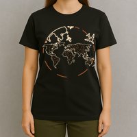 Countries Traveler Traveling World Map T-Shirt