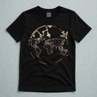 Countries Traveler Traveling World Map T-Shirt