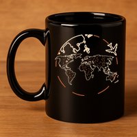 Countries Traveler Traveling World Map 11oz C Handle Ceramic Mug