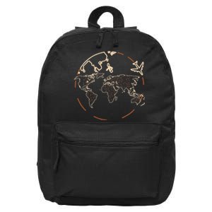 Countries Traveler Traveling World Map 16 in Basic Backpack