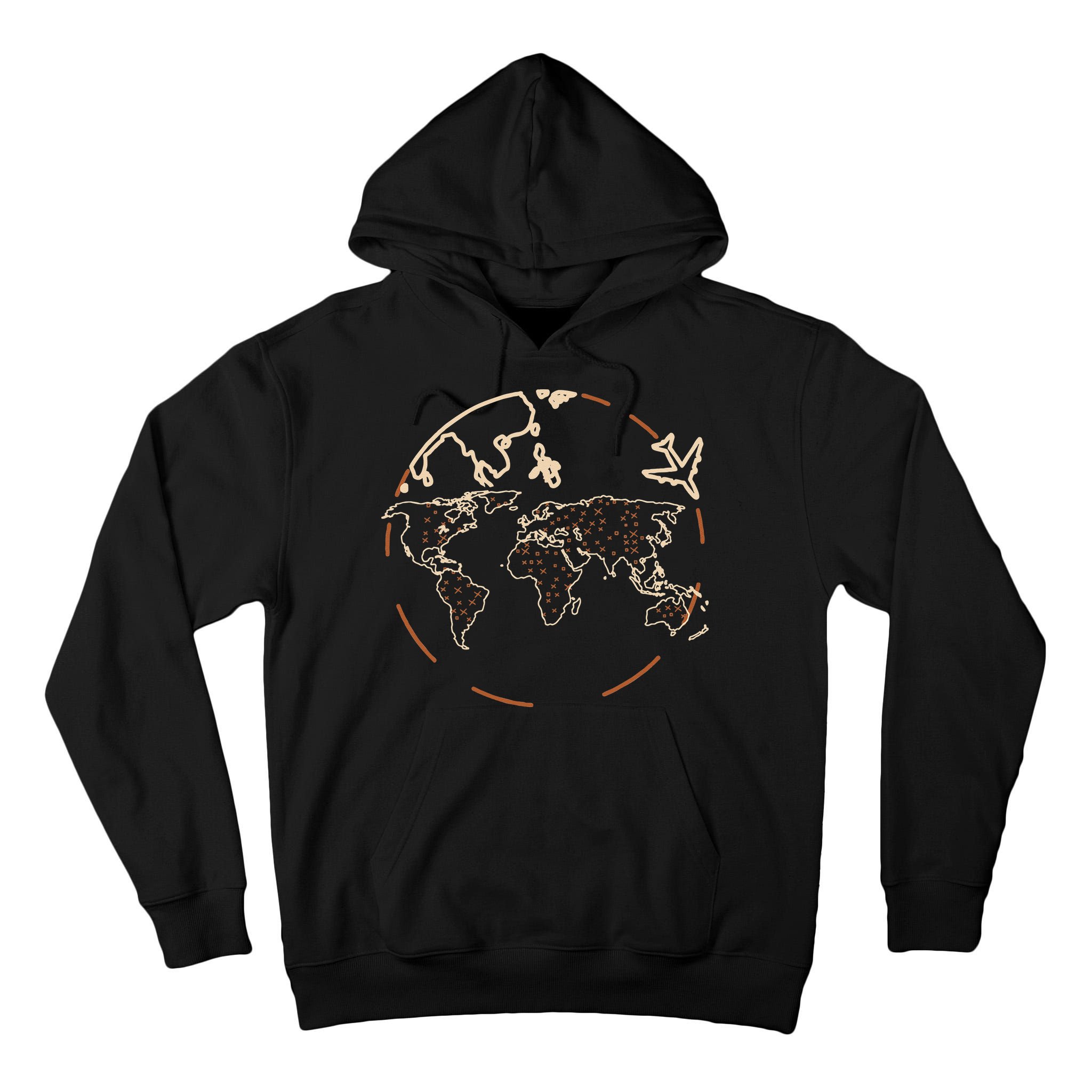 Countries Traveler Traveling World Map Tall Hoodie