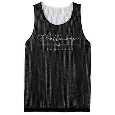 Chattanooga Tennessee Tn On Chattanooga Mesh Reversible Basketball Jersey Tank