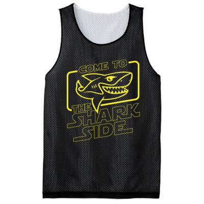 Come To The Shark Side Funny Shark Lover Ocean Wildlife Mesh Reversible Basketball Jersey Tank