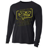 Come To The Shark Side Funny Shark Lover Ocean Wildlife Cooling Performance Long Sleeve Crew