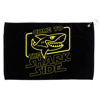 Come To The Shark Side Funny Shark Lover Ocean Wildlife Grommeted Golf Towel