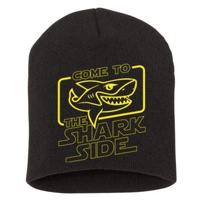 Come To The Shark Side Funny Shark Lover Ocean Wildlife Short Acrylic Beanie