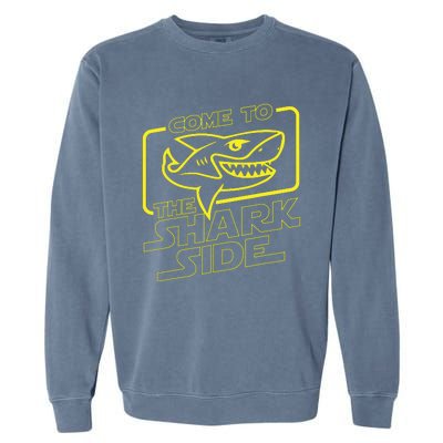 Come To The Shark Side Funny Shark Lover Ocean Wildlife Garment-Dyed Sweatshirt