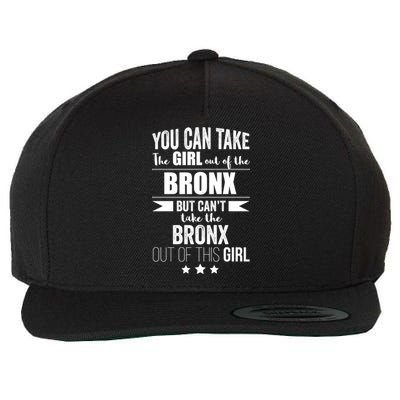 Can Take The Out Of The Bronx Nyc Pride New Yorkproud Funny Gift Wool Snapback Cap