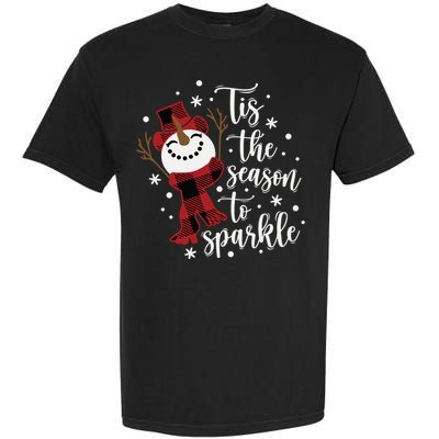 Christmas Tis The Season To Snowman Garment-Dyed Heavyweight T-Shirt