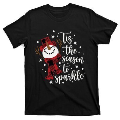 Christmas Tis The Season To Snowman T-Shirt