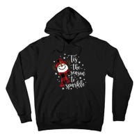 Christmas Tis The Season To Snowman Tall Hoodie