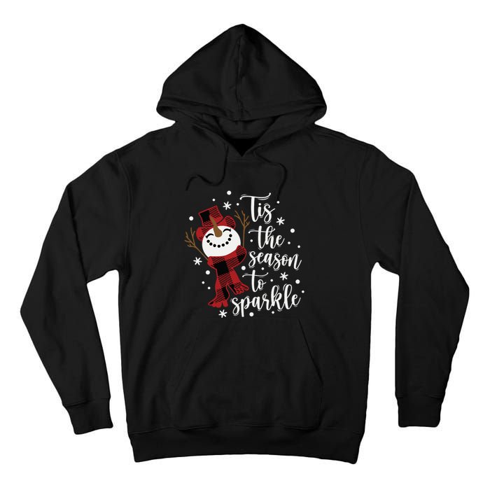 Christmas Tis The Season To Snowman Tall Hoodie