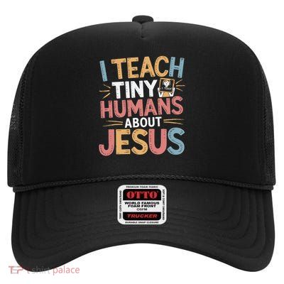 Christian Teacher Theology Bible Study by Christianity 7 High Crown Mesh Back Trucker Hat