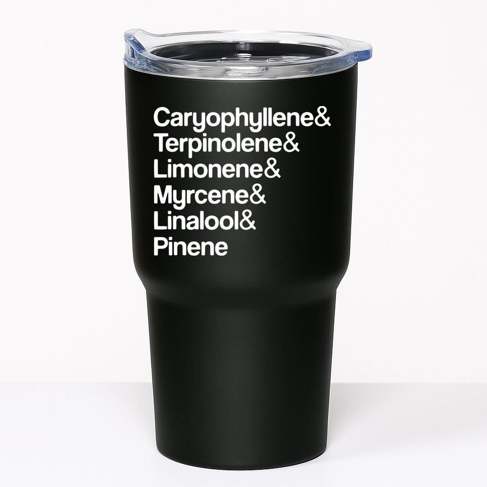 Cannabis Terpenes Terps List Marijuana Smoker Toker 420 Weed Tumbler