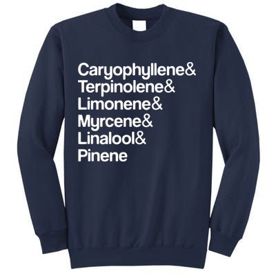 Cannabis Terpenes Terps List Marijuana Smoker Toker 420 Weed Sweatshirt