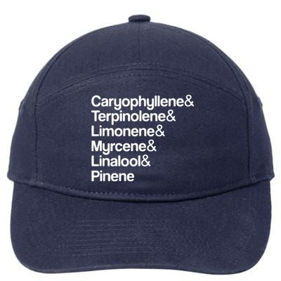 Cannabis Terpenes Terps List Marijuana Smoker Toker 420 Weed 7-Panel Snapback Hat