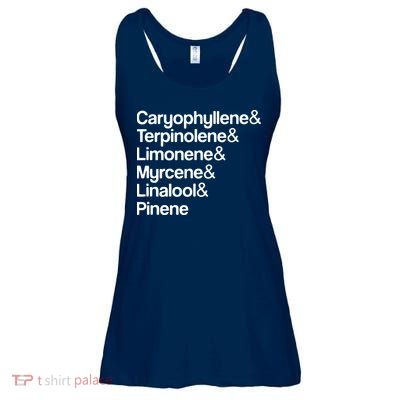 Cannabis Terpenes Terps List Marijuana Smoker Toker 420 Weed Ladies Essential Flowy Tank