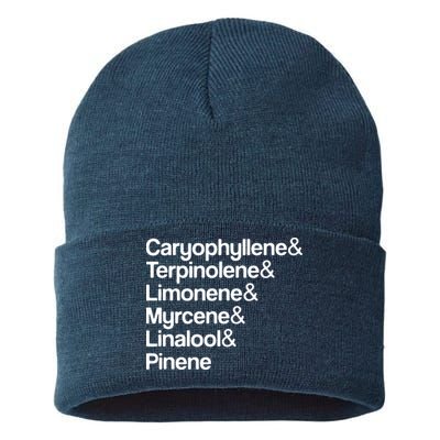 Cannabis Terpenes Terps List Marijuana Smoker Toker 420 Weed Sustainable Knit Beanie