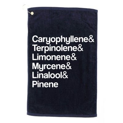 Cannabis Terpenes Terps List Marijuana Smoker Toker 420 Weed Golf Towel