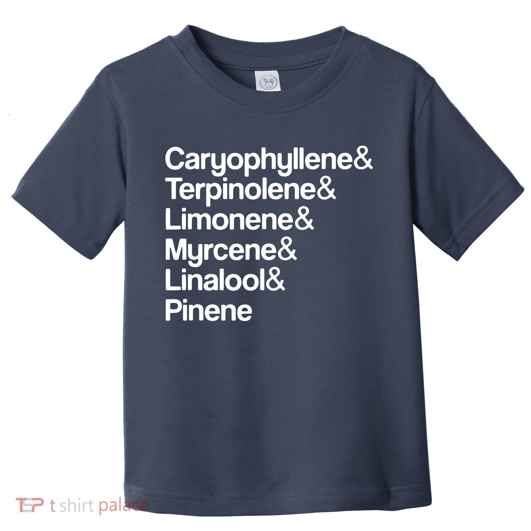 Cannabis Terpenes Terps List Marijuana Smoker Toker 420 Weed Toddler T-Shirt