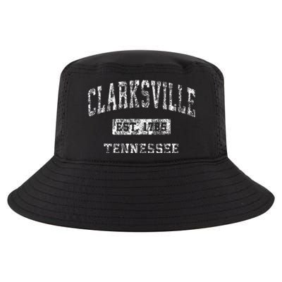 Clarksville Tennessee Tn Vintage Established Sports Cool Comfort Performance Bucket Hat