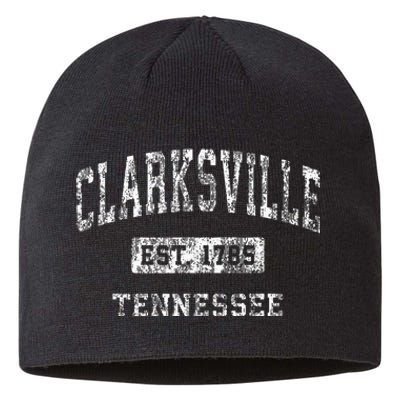 Clarksville Tennessee Tn Vintage Established Sports Sustainable Beanie