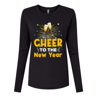 Cheer To The New Year Happy New Year Family Great Gift Womens Cotton Relaxed Long Sleeve T-Shirt