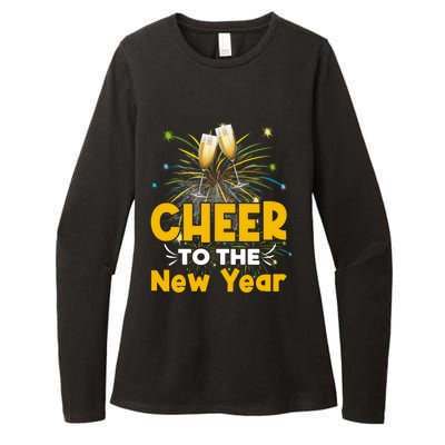 Cheer To The New Year Happy New Year Family Great Gift Womens CVC Long Sleeve Shirt