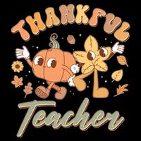 Cute Thanksgiving Thankful Teacher 16 in Basic Backpack