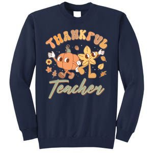 Cute Thanksgiving Thankful Teacher Tall Sweatshirt