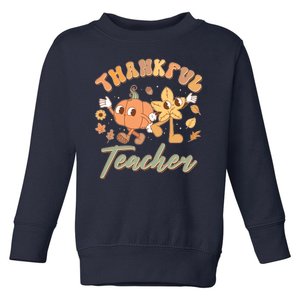 Cute Thanksgiving Thankful Teacher Toddler Sweatshirt