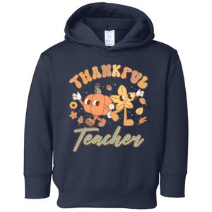 Cute Thanksgiving Thankful Teacher Toddler Hoodie