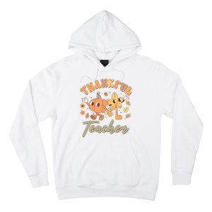 Cute Thanksgiving Thankful Teacher Hoodie