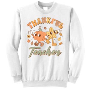 Cute Thanksgiving Thankful Teacher Sweatshirt