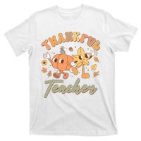 Cute Thanksgiving Thankful Teacher T-Shirt