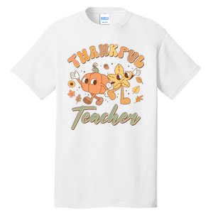 Cute Thanksgiving Thankful Teacher Tall T-Shirt