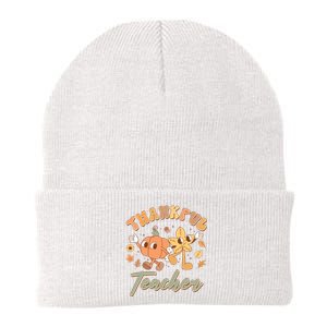 Cute Thanksgiving Thankful Teacher Knit Cap Winter Beanie