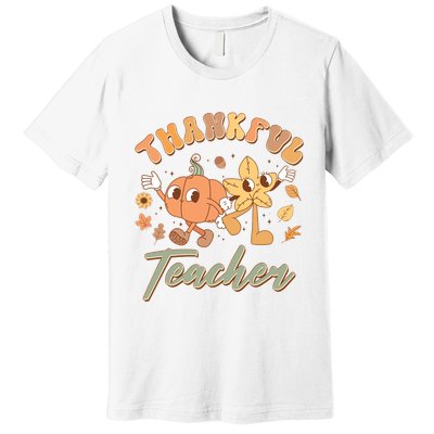 Cute Thanksgiving Thankful Teacher Premium T-Shirt