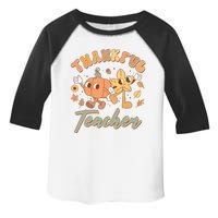 Cute Thanksgiving Thankful Teacher Toddler Fine Jersey T-Shirt