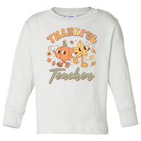 Cute Thanksgiving Thankful Teacher Toddler Long Sleeve Shirt