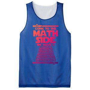 Come To The Math Side We Have Pi Gift 3 14 Day Math Geek Gift Mesh Reversible Basketball Jersey Tank