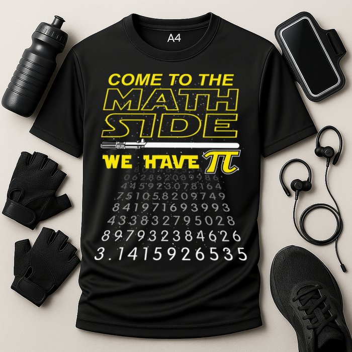 Come To The Math Side We Have Pi Math Geek & Nerd Cooling Performance Crew T-Shirt