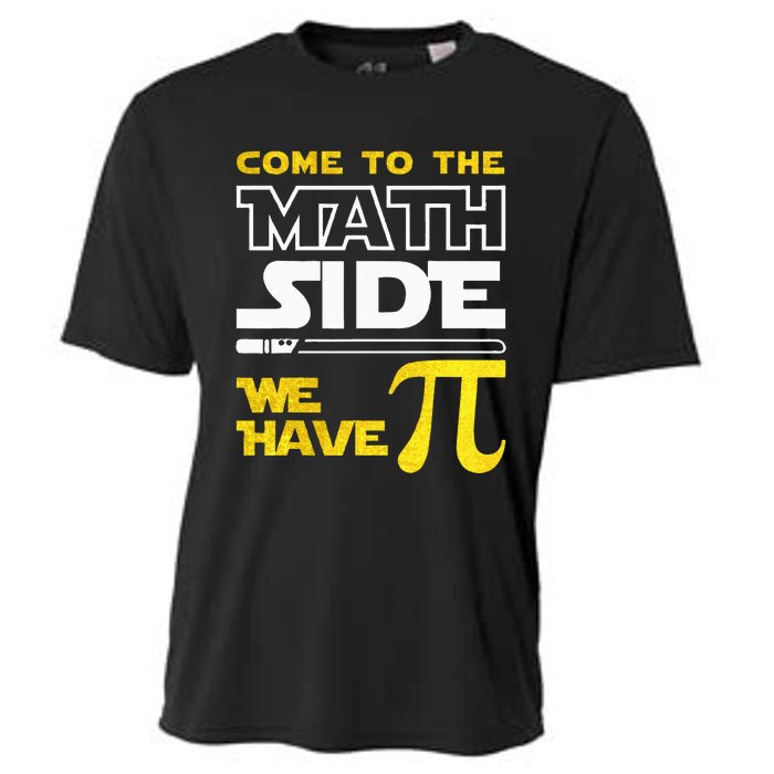 Come To The Math Side We Have Pi Math Pi Day Teacher Cooling Performance Crew T-Shirt