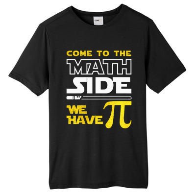 Come To The Math Side We Have Pi Math Pi Day Teacher Tall Fusion ChromaSoft Performance T-Shirt