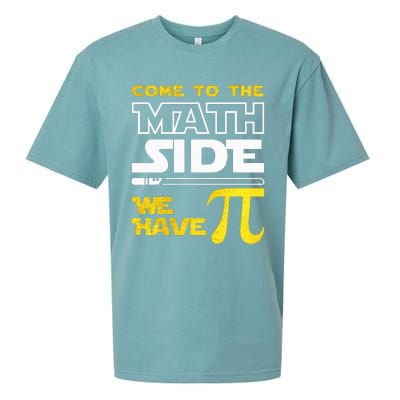 Come To The Math Side We Have Pi Math Pi Day Teacher Sueded Cloud Jersey T-Shirt